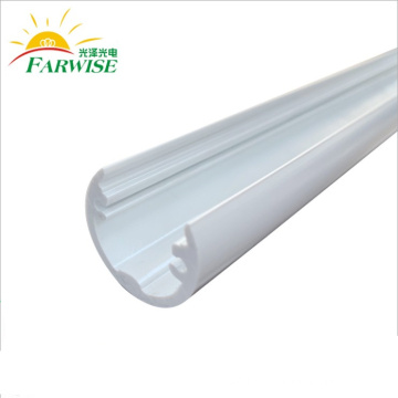 Carcasa de tubo LED de plástico blanco de ópalos blancos especializados